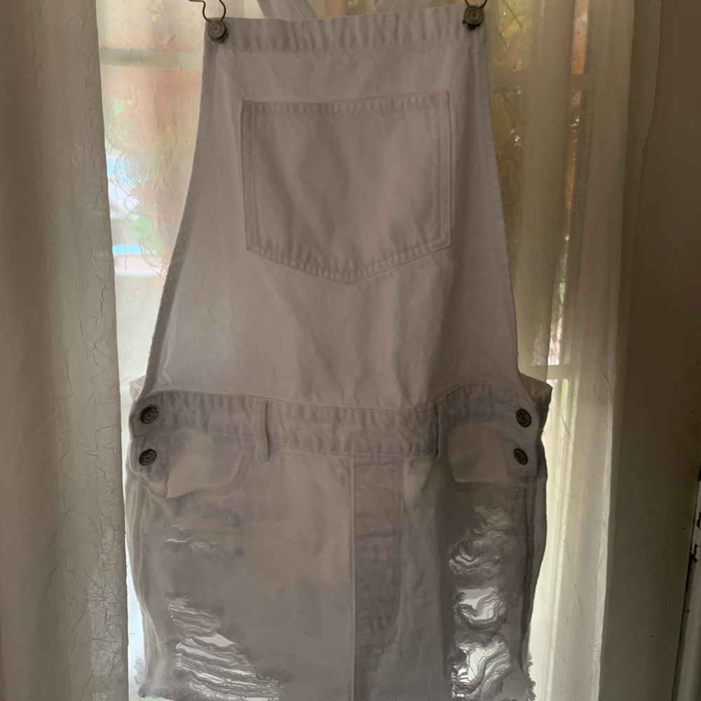 American eagle ripped skirt bibs